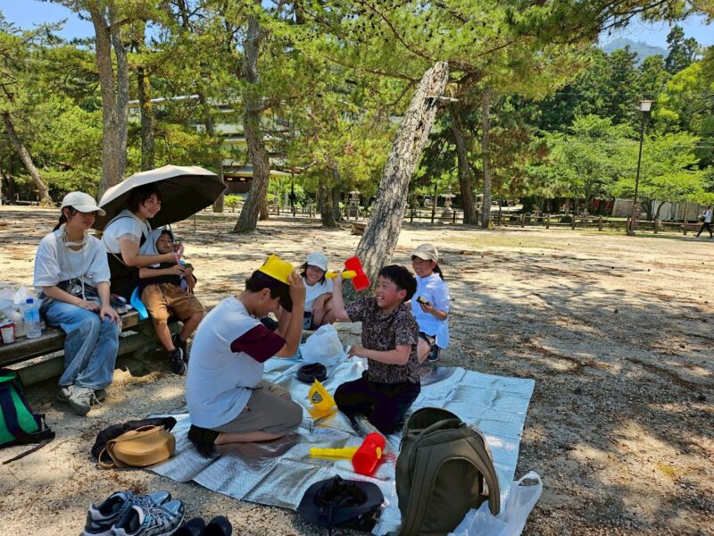 「そのゴミ俺の！」で始まった、にぎやか宮島ウォーキング♪
